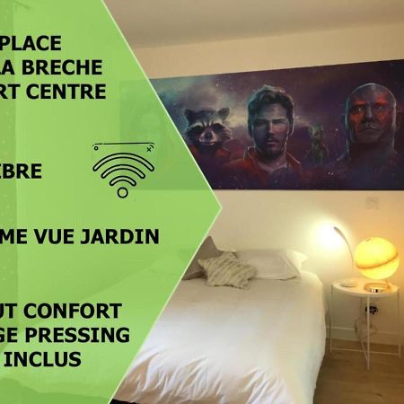 شقة Le Galaxy Centre La Breche Wifi Calme Vue Jardin نيورْ المظهر الخارجي الصورة